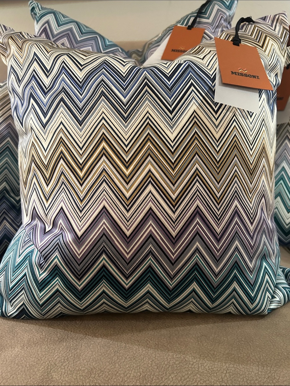 Missoni Jarris Zig Zag pillows 20x20 NWT